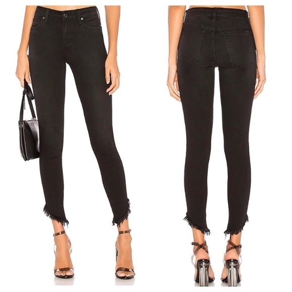 Joe's Jeans The Icon Ankle Tindall Flawless Asymmetrical Raw Hem Black J… - Picture 3 of 11